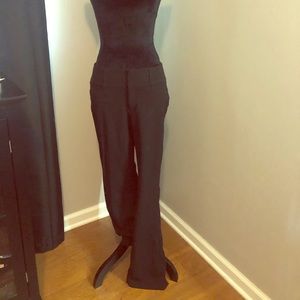 Black slacks with stretchy waistband